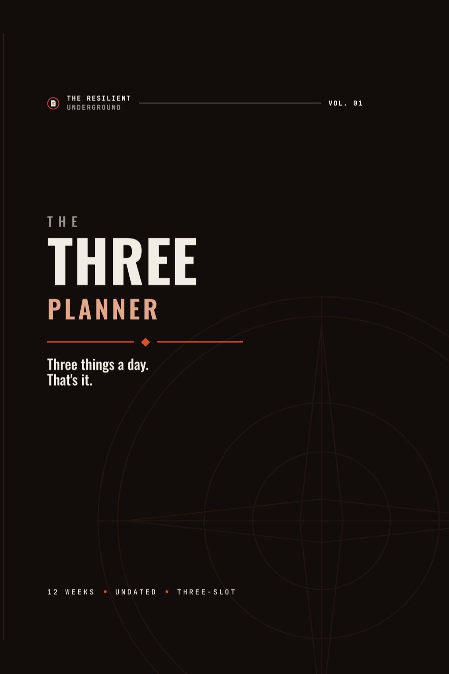 The Three Planner cover